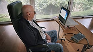 Patients with severe paralysis use Stentrode's brain-computer interface to text, email, shop, and bank online.