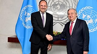 Γιώργος Γεραπετρίτης και Αντόνιο Γκουτέρες