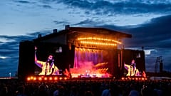 Οι Foals εμφανίζονται στο Reading Music Festival, Αγγλία, Παρασκευή, 5 Αυγούστου 2023.
