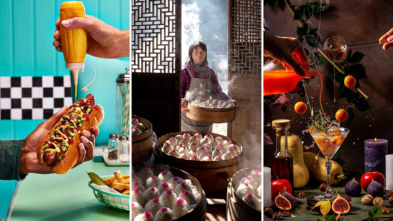 Una selección de las imágenes ganadoras de los premios Pink Lady al fotógrafo gastronómico del año. 