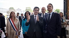 Επίσκεψη του Κυριάκου Μητσοτάκη στα ναυπηγεία του Λοριάν