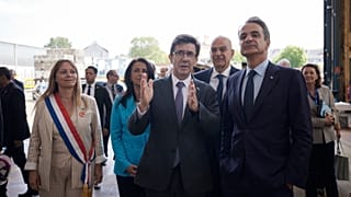 Επίσκεψη του Κυριάκου Μητσοτάκη στα ναυπηγεία του Λοριάν