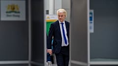 Geert Wilders von der PVV (Partei für die Freiheit), eine der Parteien, die Berichten zufolge Ziel des Cyberangriffs waren