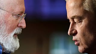 Frans Timmermans and Geert Wilders, illustration