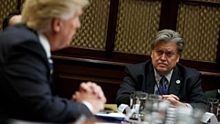 Donald Trump és Steve Bannon 2019-ben