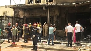 Fire in the "Qaysaria Dabbagh" market in Fez's old city