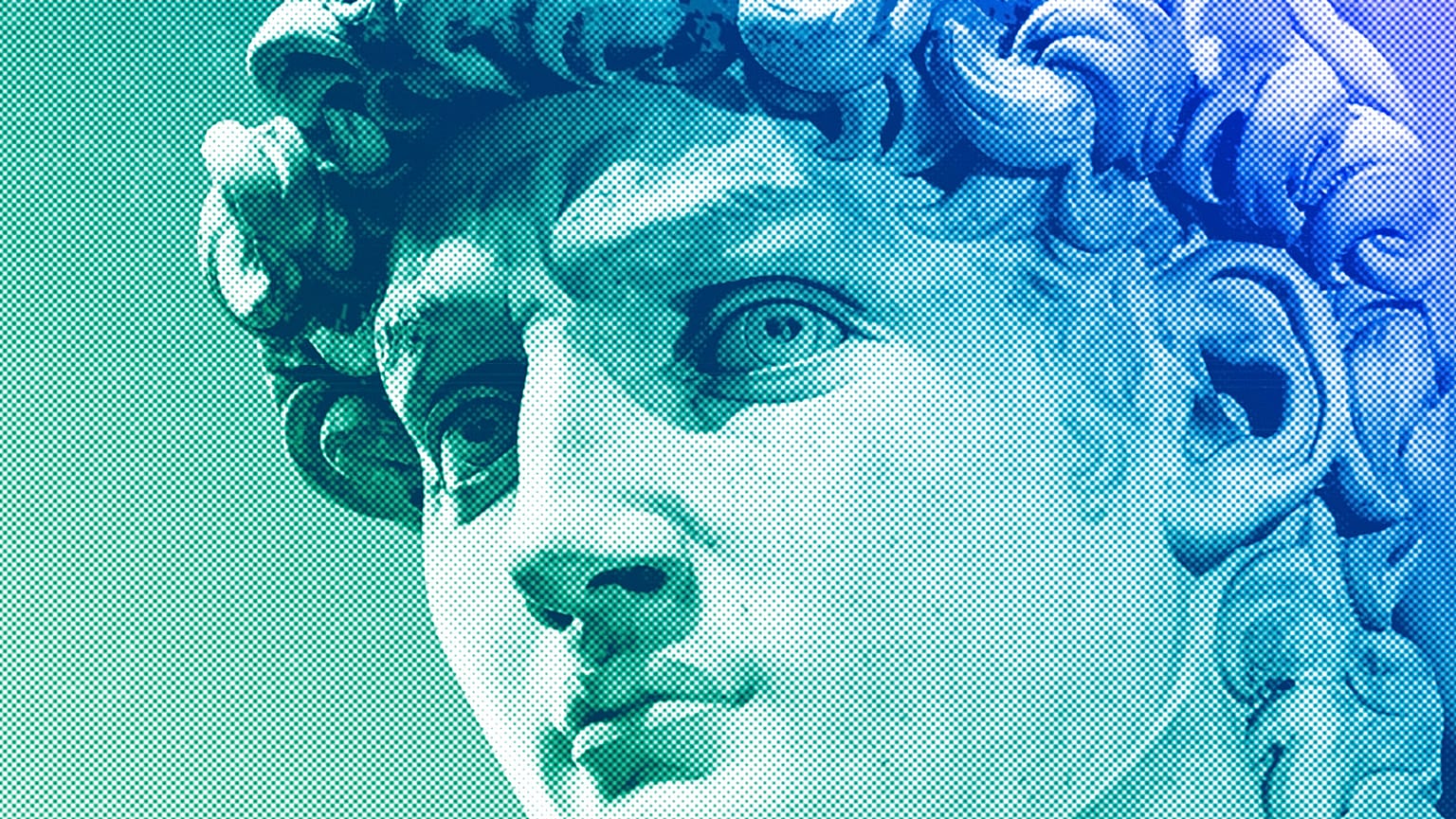 A detail of Michelangelo's 16th century statue of David is seen on display at the Accademia gallery, in Florence, March 2024