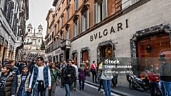 Il negozio di Bulgari a Roma