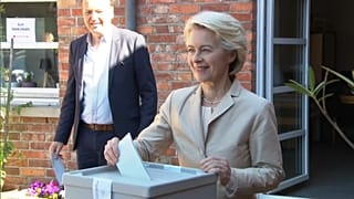 La présidente de la Commission européenne, Ursula von der Leyen, a voté près de Hanovre, le 09.06.2024