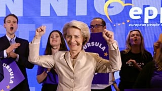 Ursula von der Leyen bizottsági elnök, az Európai Néppárt csúcsjelöltje