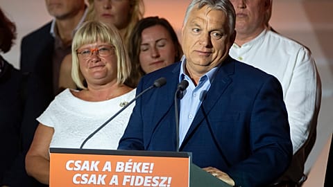 Orbán Viktor az eredményértékelőn -  Budapest 2024.06.10.