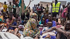 نازحون سودانيون في جنوب السودان.