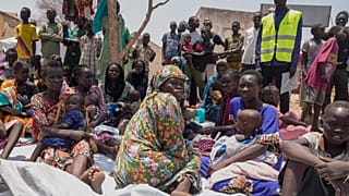 نازحون سودانيون في جنوب السودان.