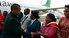 Il vicepresidente del Malawi di ritorno da un viaggio istituzionale in Sud Corea, 9 giugno 2024