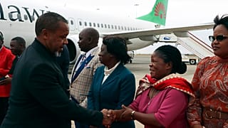 Il vicepresidente del Malawi di ritorno da un viaggio istituzionale in Sud Corea, 9 giugno 2024
