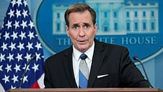 Le porte-parole du Conseil de sécurité nationale, John Kirby, s'exprime lors du briefing quotidien à la Maison Blanche à Washington, mardi 28 mai 2024.