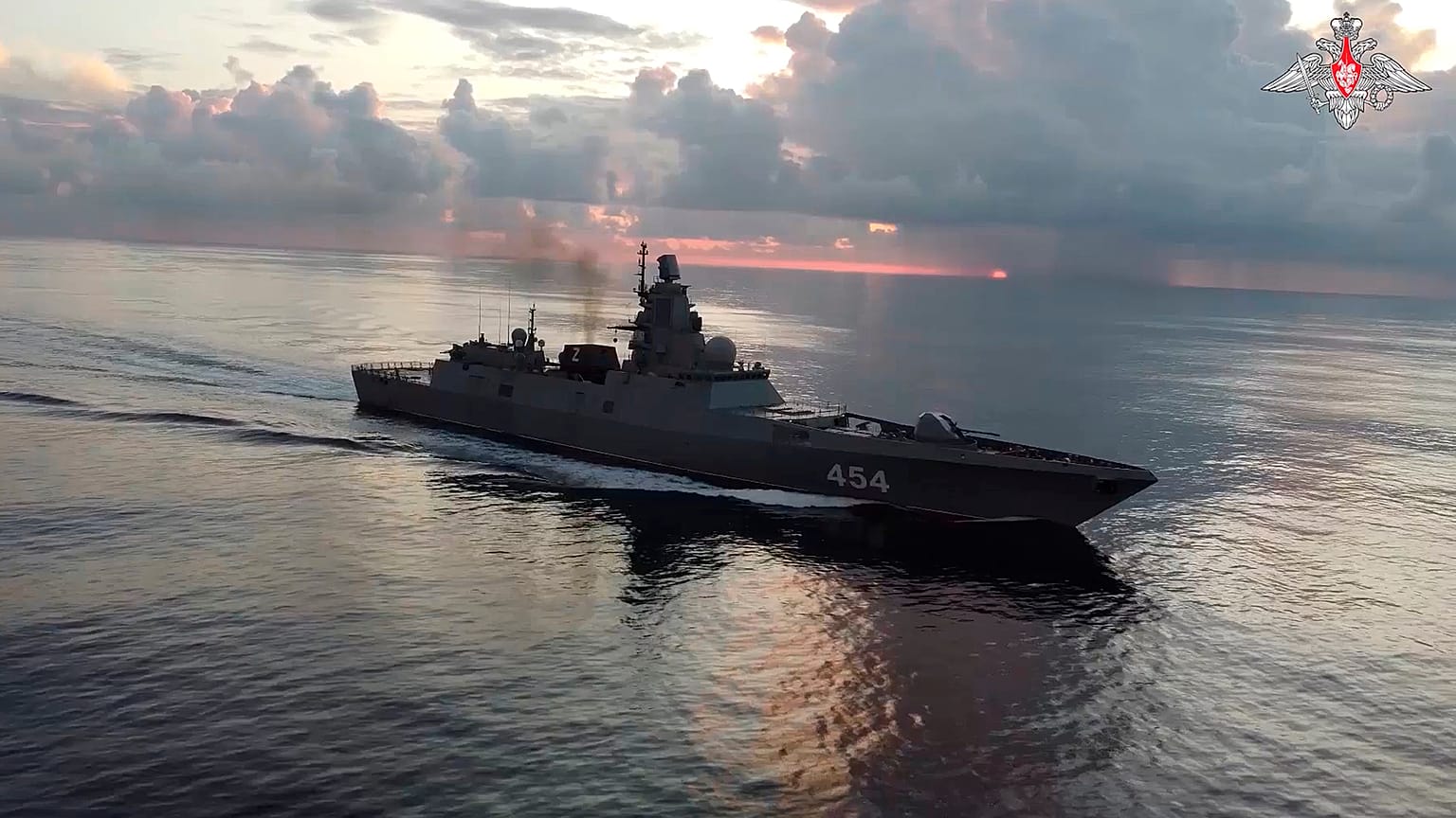 Die Admiral Gorschkow auf dem Weg nach Kuba