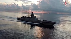 Die Admiral Gorschkow auf dem Weg nach Kuba