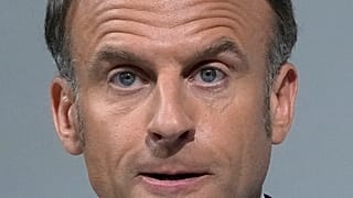 French President Emmanuel Macron delivers a speech in Paris, 12 June 2024