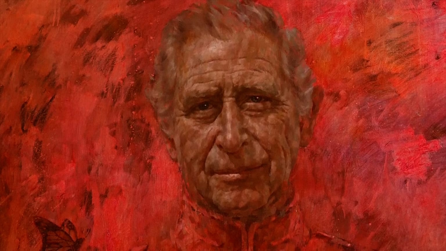 Portrait officiel de Charles III  par le peintre Jonathan Yeo