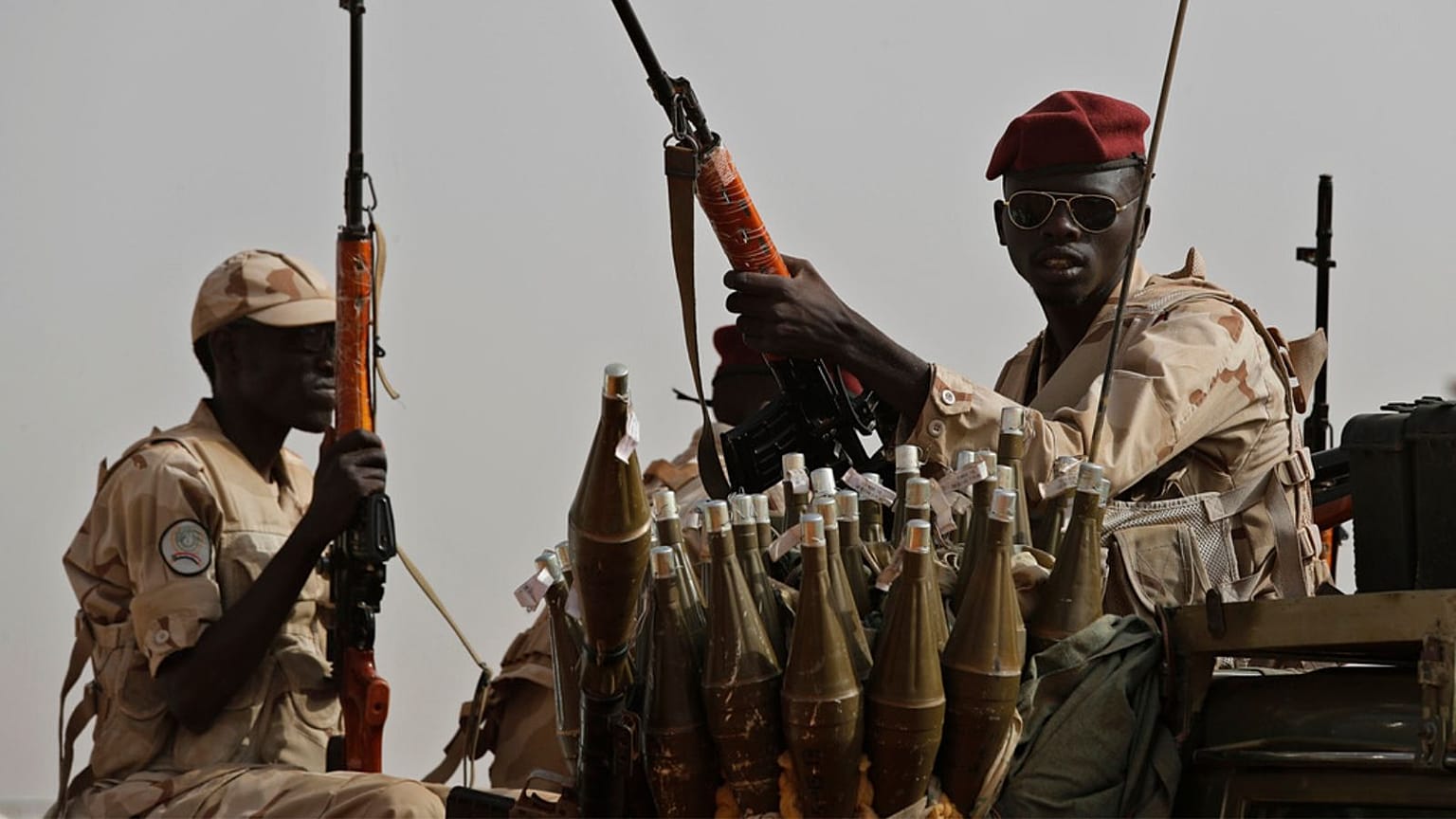 soldiers from the Rapid Support Forces unit