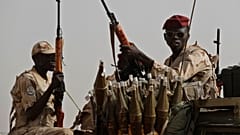 soldiers from the Rapid Support Forces unit