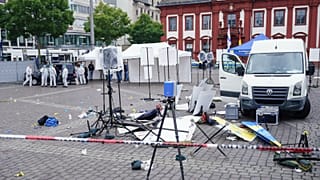 A május végi mannheimi késeléses támadás színhelye