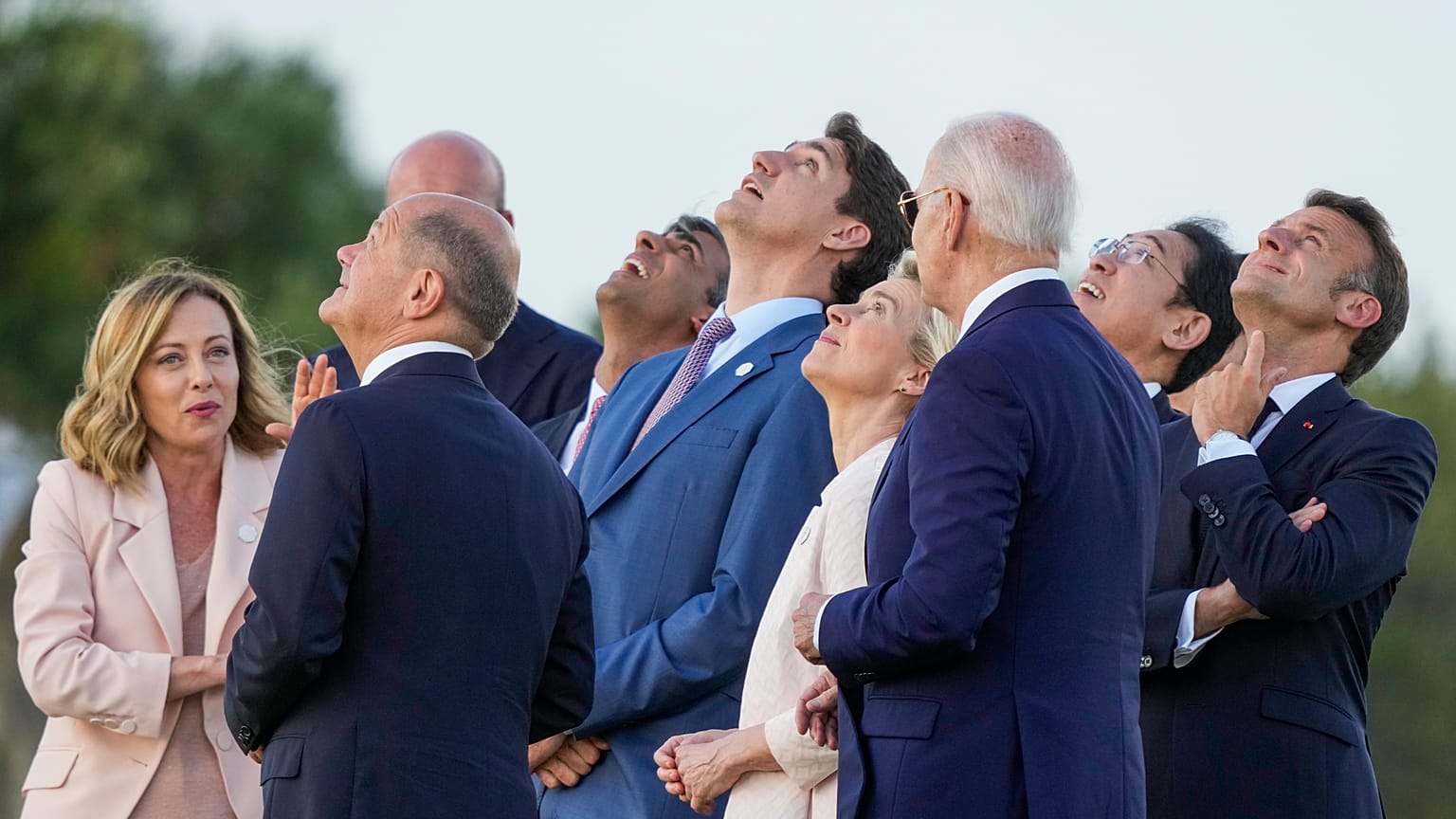 G7 leaders at the G7 summit in Puglia, Italy.