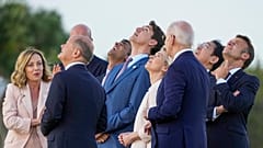 G7 leaders at the G7 summit in Puglia, Italy.