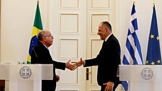 Γιώργος Γεραπετρίτης με τον Βραζιλιάνο ομόλογό του