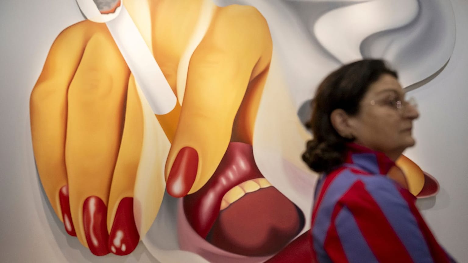 Das Kunstwerk Smoker (1975) von Tom Wesselmann auf der Art Basel