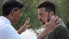 Der britische Premierminister Rishi Sunak trifft den ukrainischen Präsidenten Volodymyr Zelenskyy am ersten Tag des G7-Gipfels in Borgo Egnazia, 13. Juni 2024