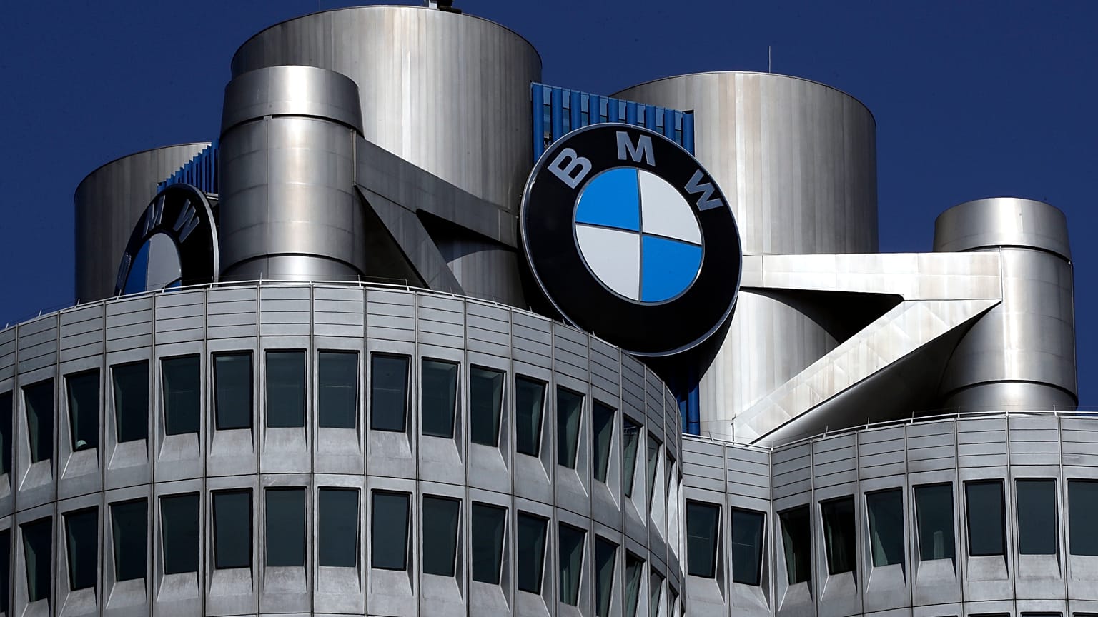 file photo the logo of German car manufacturer BMW visible at the headquarters in Munich, Germany.