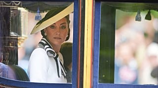 Kate, princesse de Galles, se rend à la cérémonie du Trooping the Color à Horse Guards Parade, à Londres, le samedi 15 juin 2024.