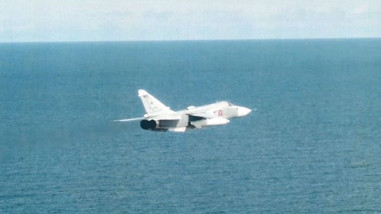 Foto del caza ruso que Suecia dice que violó su espacio aéreo el 15 de junio de 2024