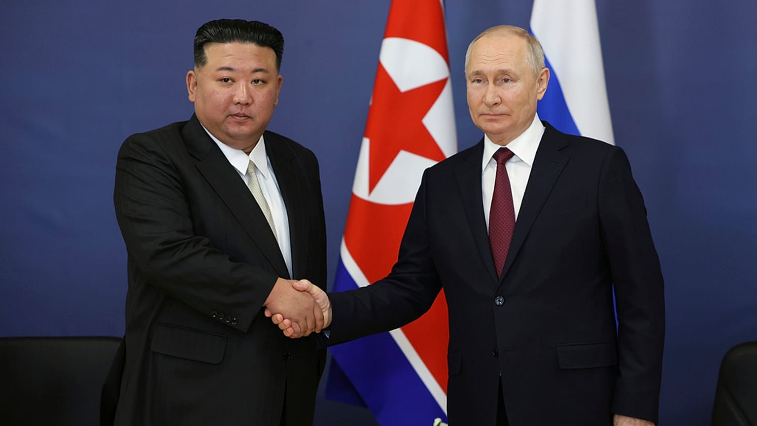 Kim Jong-un und Wladimir Putin bei ihrem vergangenen Treffen im September 2023.