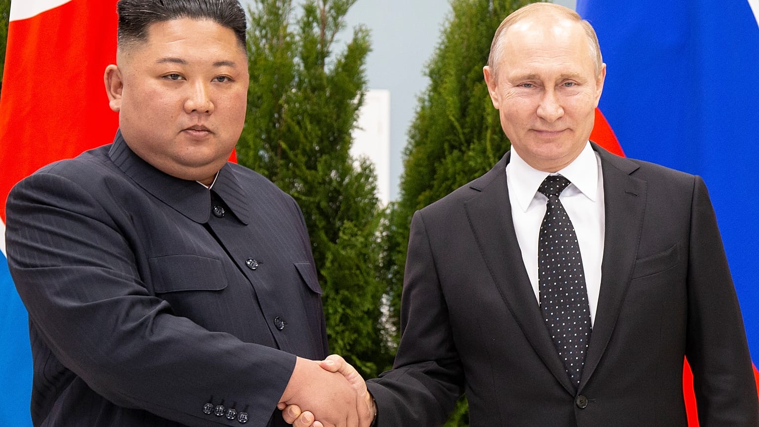 Kim Dzsongun és Putyin Moszkvában