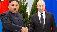 Kim Dzsongun és Putyin Moszkvában