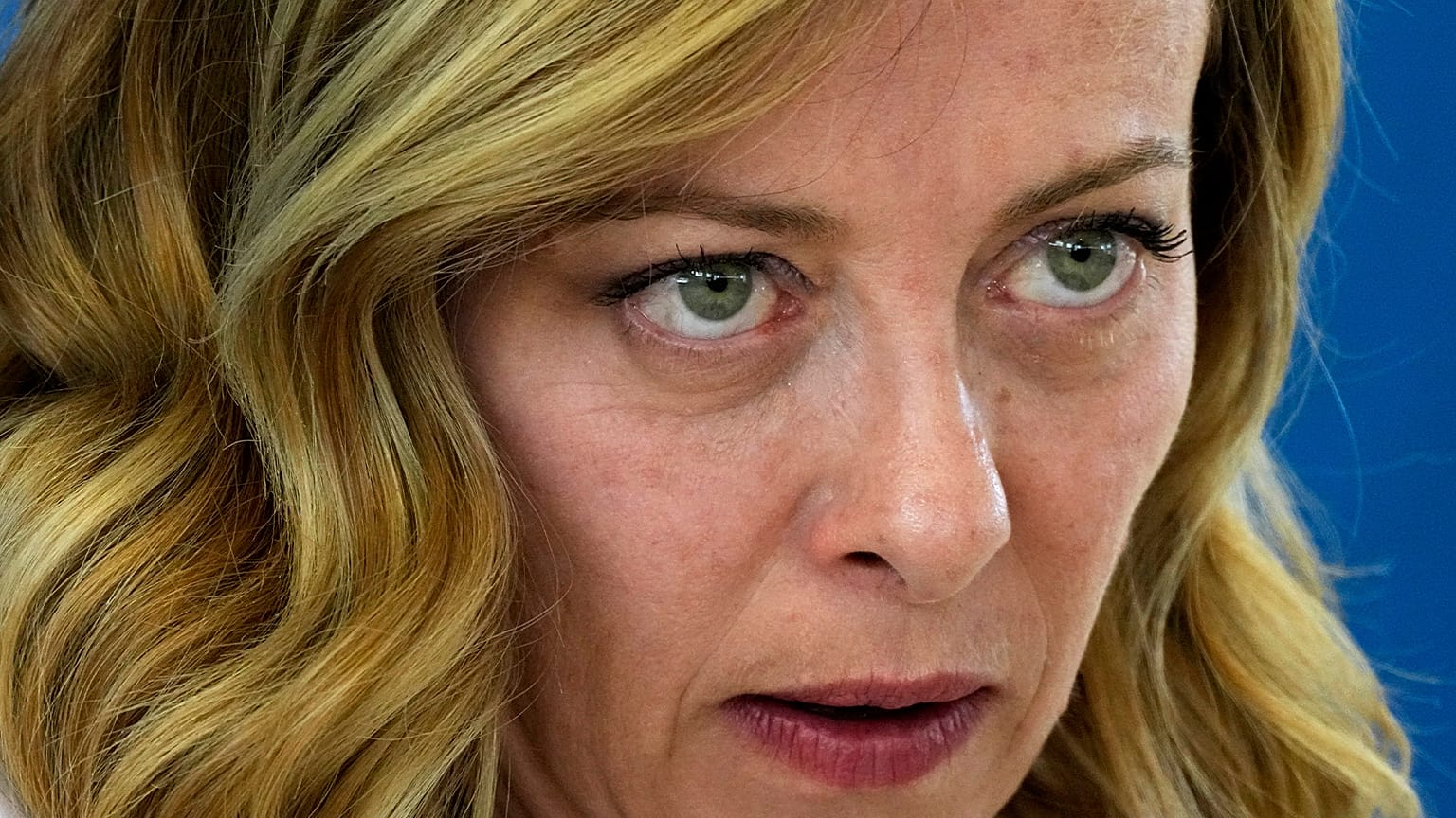 La primera ministra italiana Giorgia Meloni.