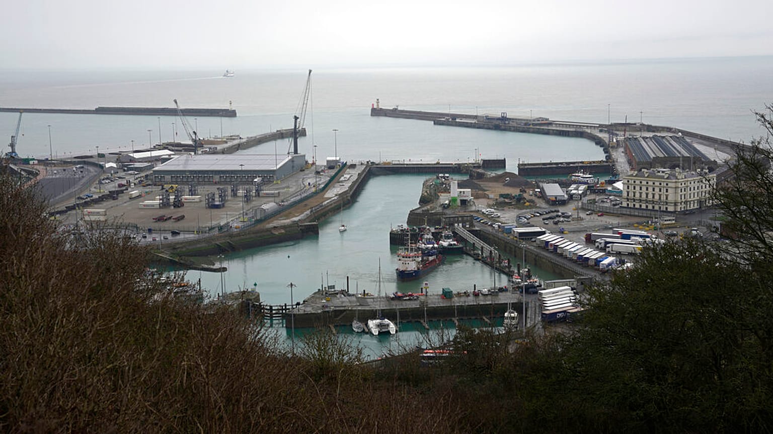 Der Hafen von Dover in Großbritannien.