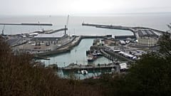 Der Hafen von Dover in Großbritannien.