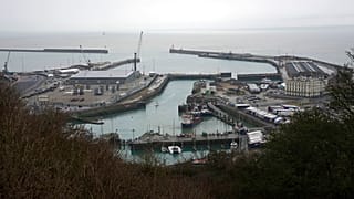 The port of Dover in Great Britain