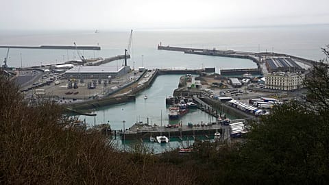 Le port de Douvres au Royaume-Uni