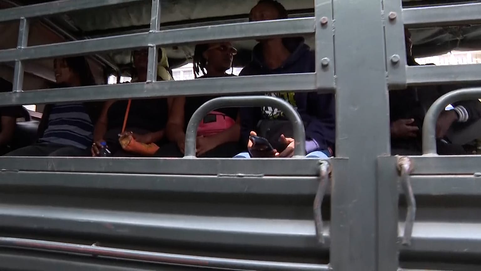 Demonstrators arrested by police