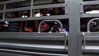 Demonstrators arrested by police