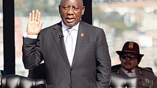 South Africa's Cyril Ramaphosa, is sworn in as President at his inauguration 