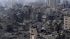 İsrail'in hava saldırıları ardından Gazze, 11 Ekim 2023. 