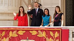 Spanish King Felipe with his family during the ceremony of the Royal Guard, 19 June 2024