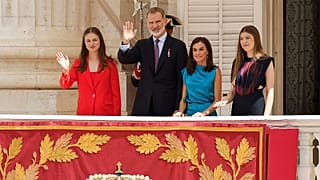 Spanish King Felipe with his family during the ceremony of the Royal Guard, 19 June 2024