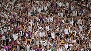 Les supporteurs allemands après la victoire de leur équipe à Stuttgart.